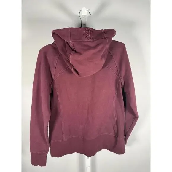 Lululemon Scuba Hoodie *Light Cotton Fleece Arctic Plum Size 10 - Picture 4 of 8